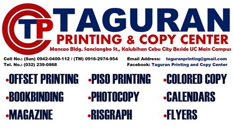 taguran printing|Taguran Printing and Copy Center .